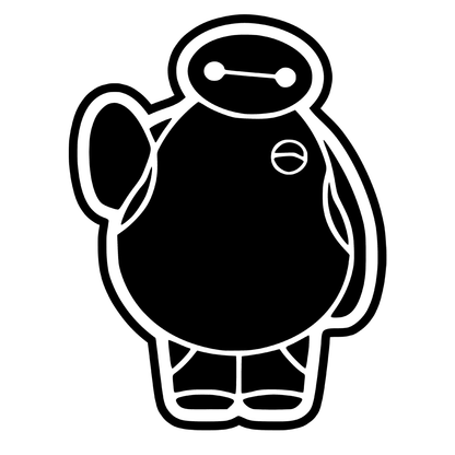 Baymax Vinyl Decal Plakker