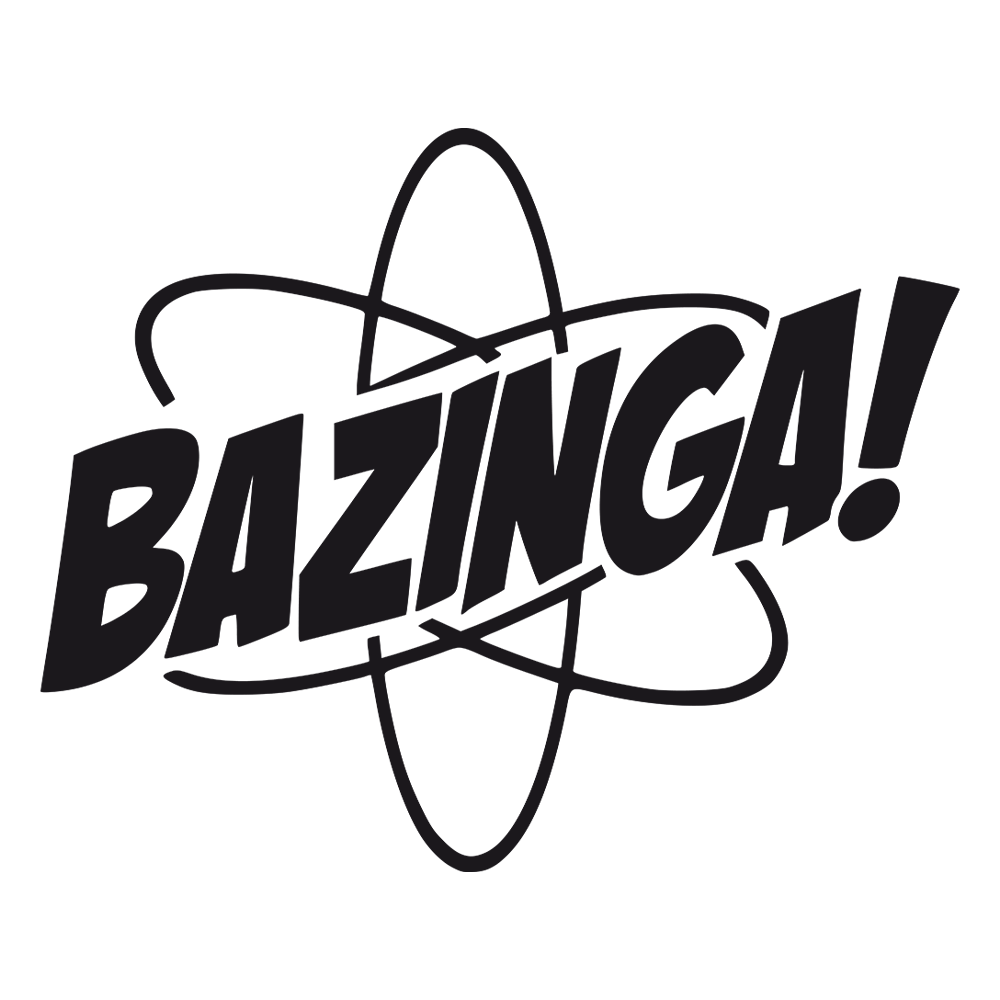 Bazinga Big Bang Theory Vinyl Decal Sticker