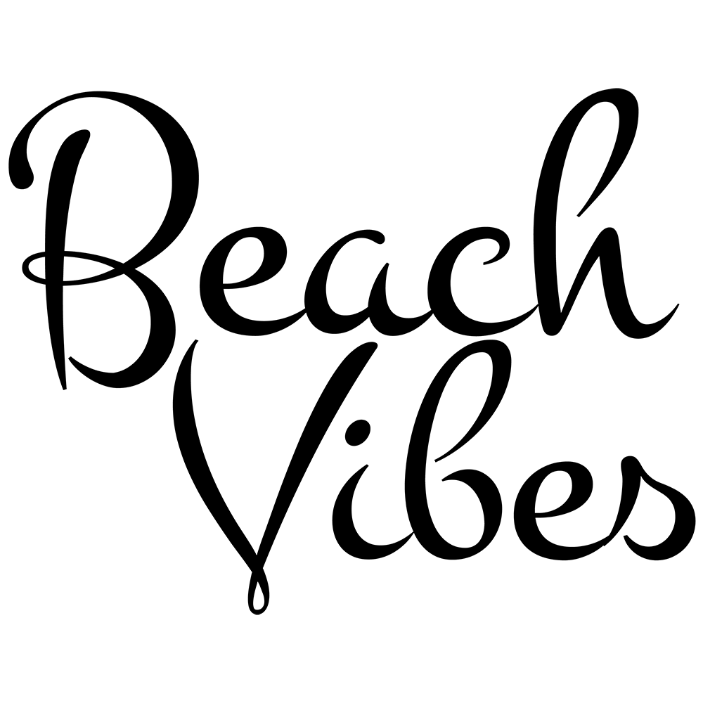 Beach Vibes Vinyl Decal Plakker