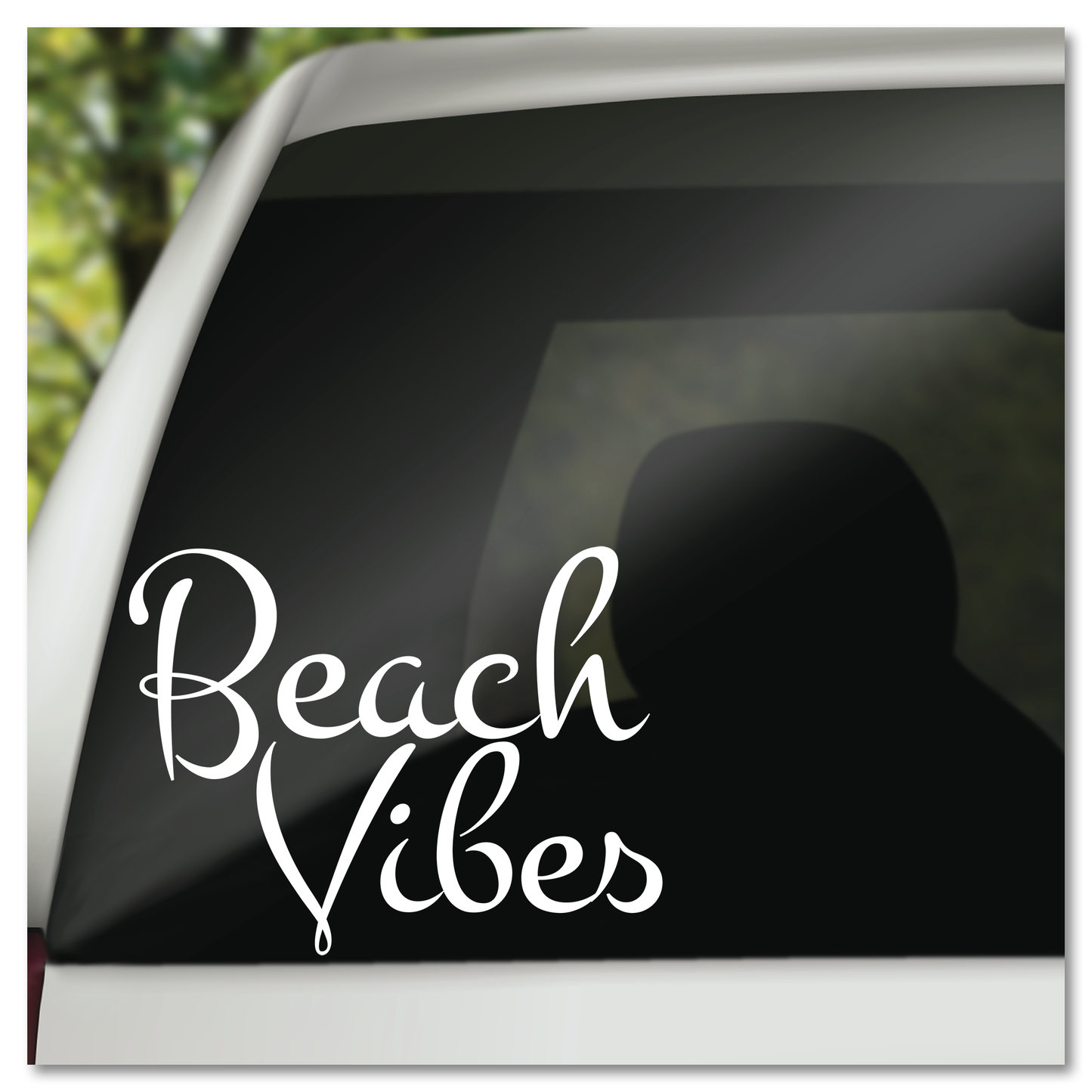 Beach Vibes Vinyl Decal Plakker