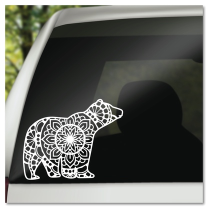 Bear Mandala Vinyl Decal Sticker