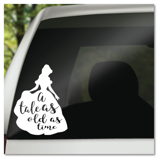 Disney Beauty & The Beast Belle A Tale As Old As Time Vinyl Decal Sticker