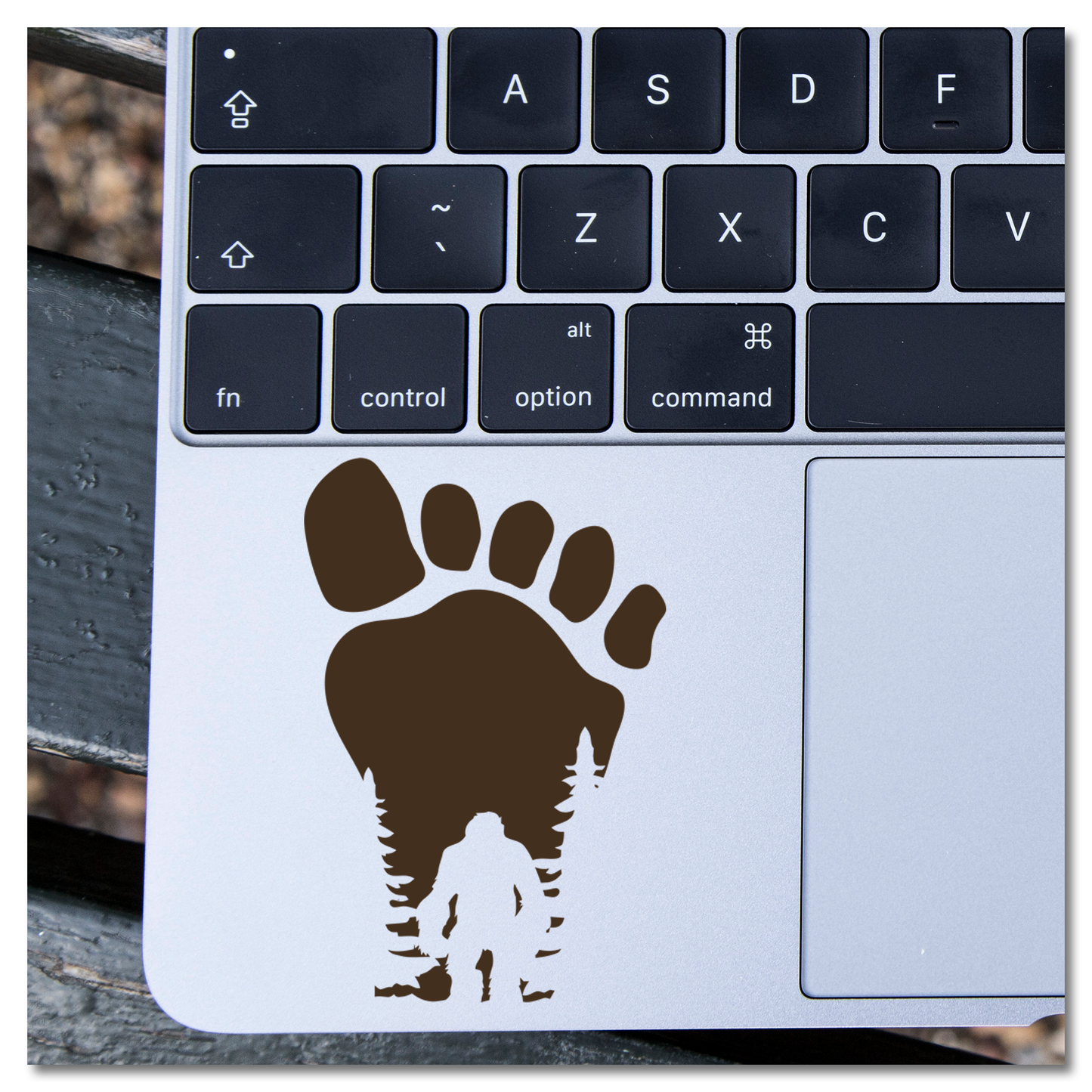 Bigfoot in Foot Vinyl Decal Sticker