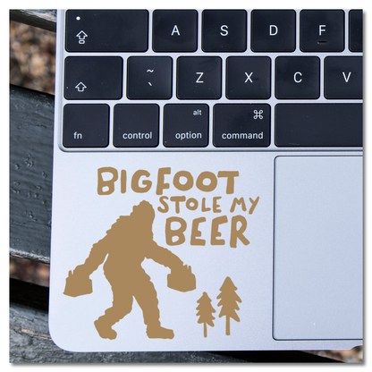 Bigfoot Steel My Beer Vinyl Decal Sticker