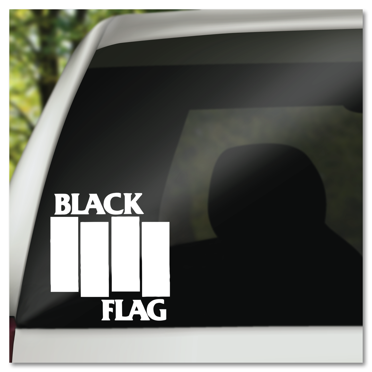 Swart Vlag Vinyl Decal Plakker