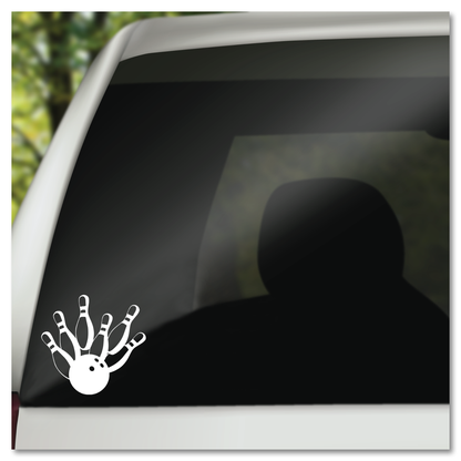 Bowling Ball Pins Vinyl Decal Sticker