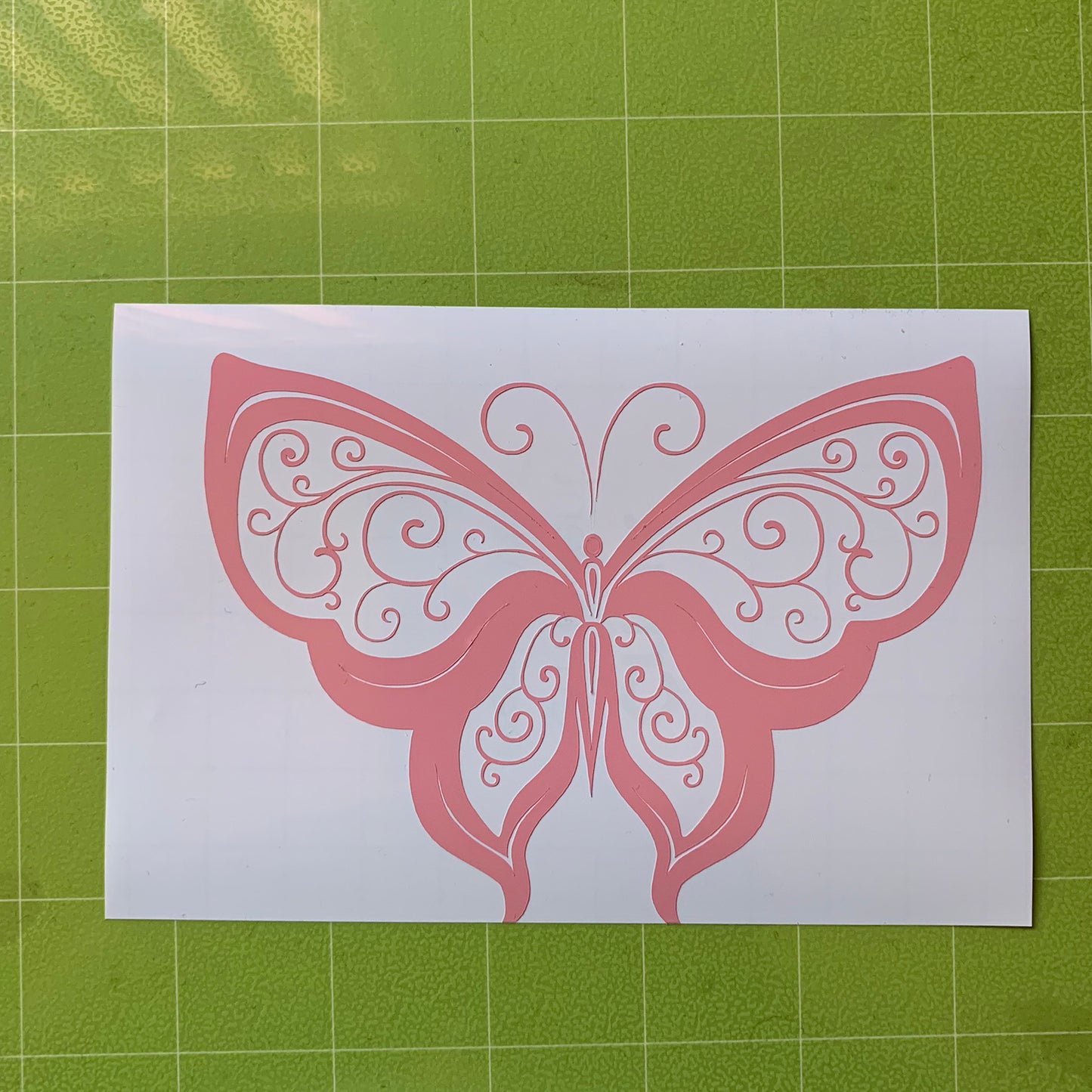 Lacy Butterfly Vinyl Decal Sticker