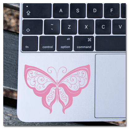 Lacy Butterfly Vinyl Decal Sticker