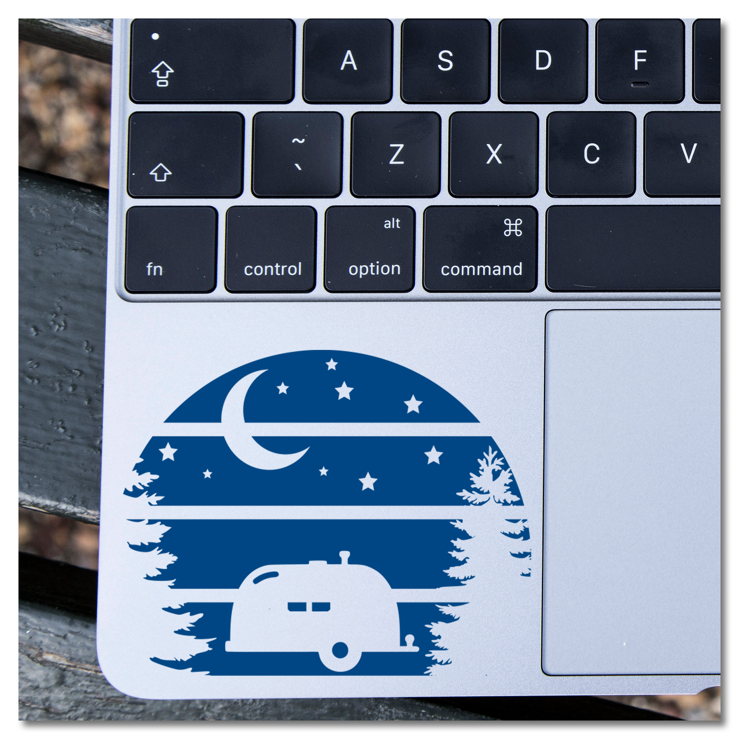 Camper Moon Vinyl Decal Sticker