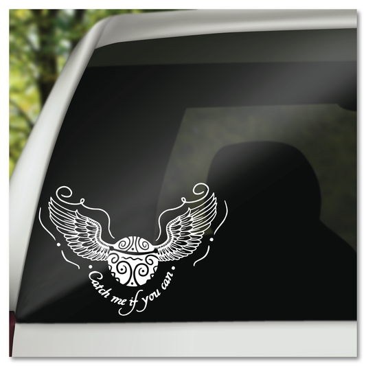 Harry Potter Catch Me If You Can Golden Snitch Vinyl Decal Sticker