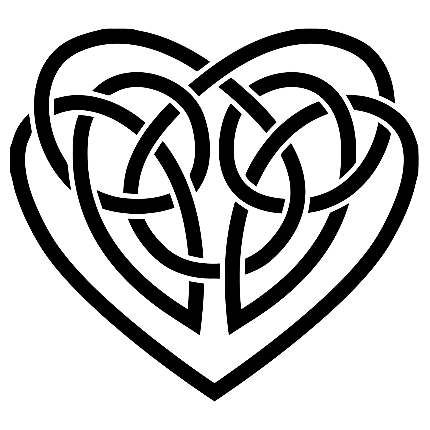 Celtic Knot Heart Vinyl Decal Sticker