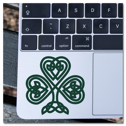 Fancy Ierse Keltiese Knoop Shamrock Vinyl Decal Sticker