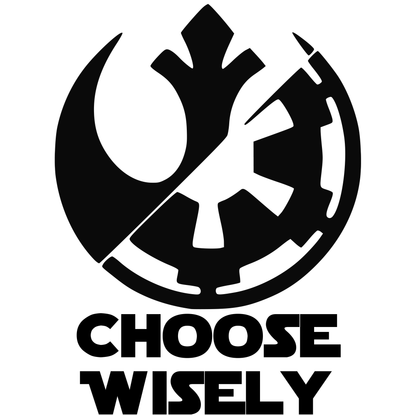 Star Wars Kies Wyse Side of The Force Vinyl Decal Sticker