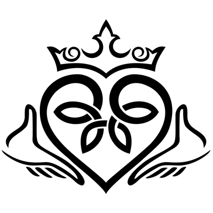 Ierse Claddagh Vinyl Decal Plakker