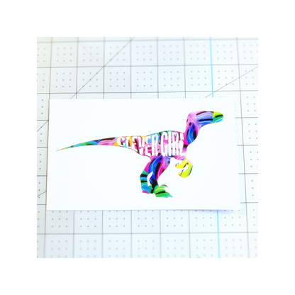 Jurassic Park Clever Girl Velociraptor Vinyl Decal Sticker