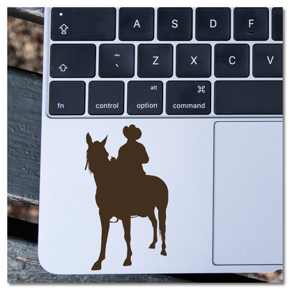 Cowboy on Horse Vinyl Decal Sticker