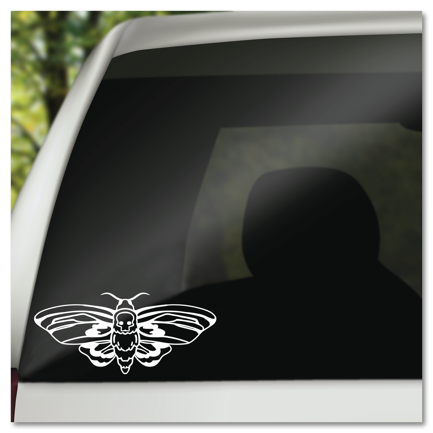 Deaths Head Moth Vinyl Decal Sticker