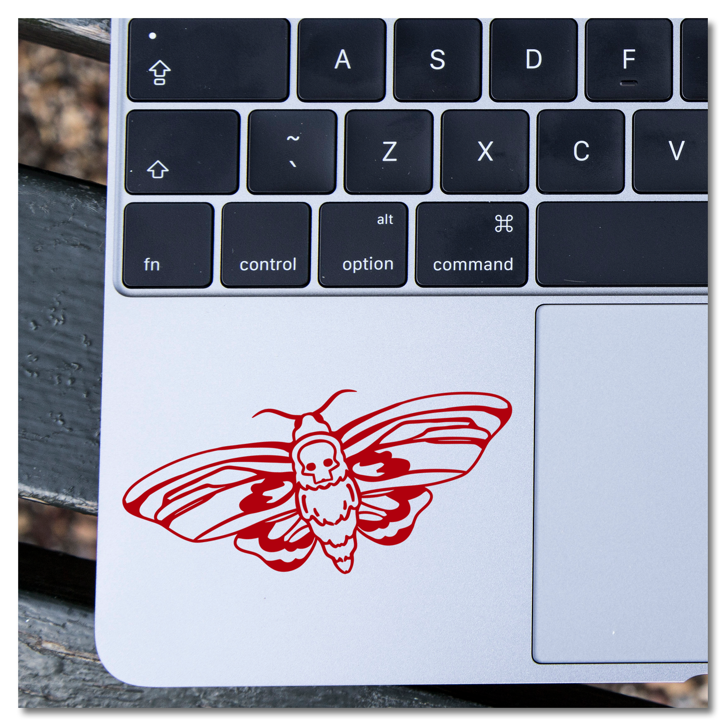 Deaths Head Moth Vinyl Decal Sticker