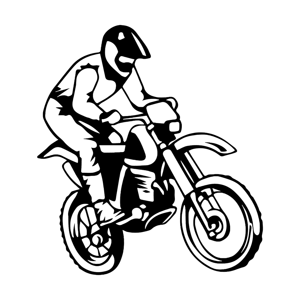 Dirt Biker Vinyl Decal Sticker