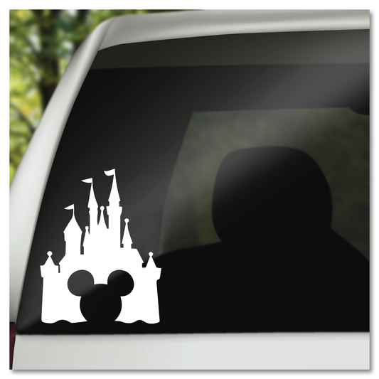 Hidden Mickey in Disney Castle Vinyl Decal Sticker