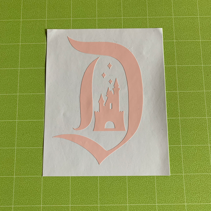 Disney Castle in Fantasyland D Vinyl Decal Sticker