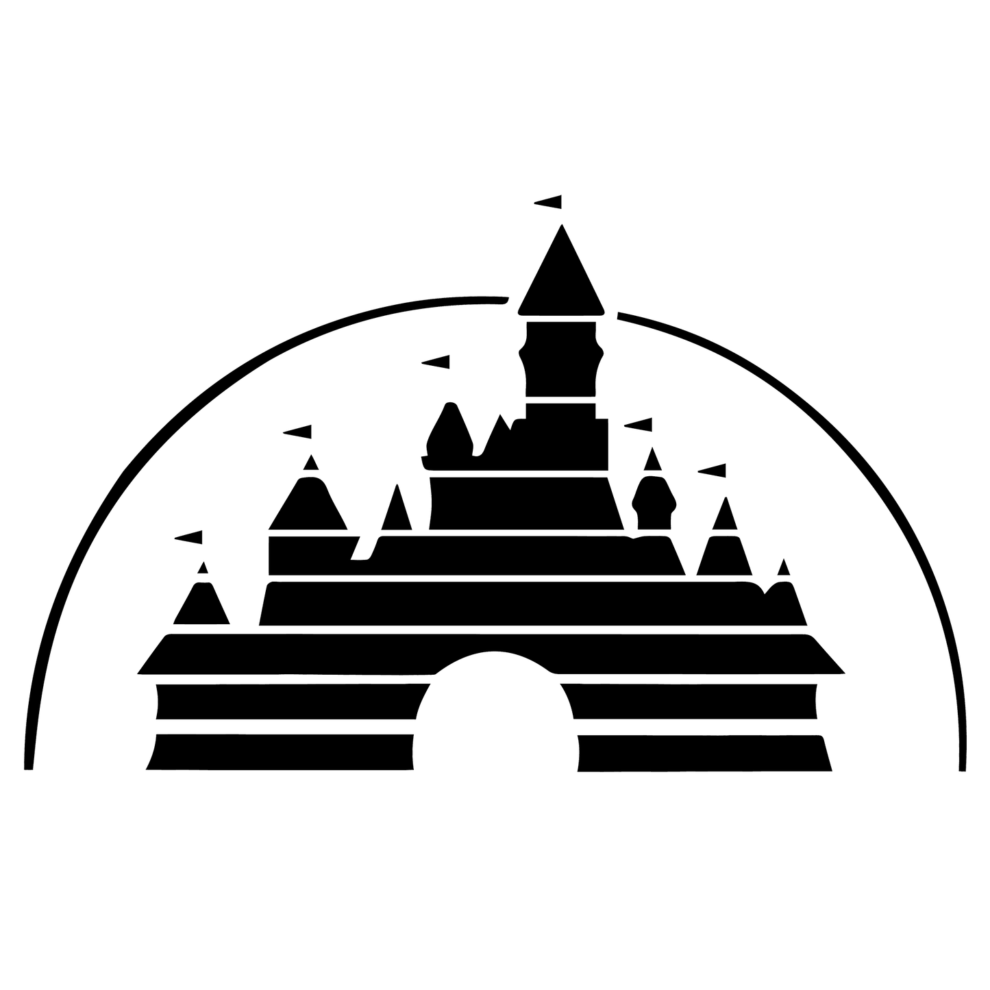 Disney Movie Castle Vinyl Decal Sticker