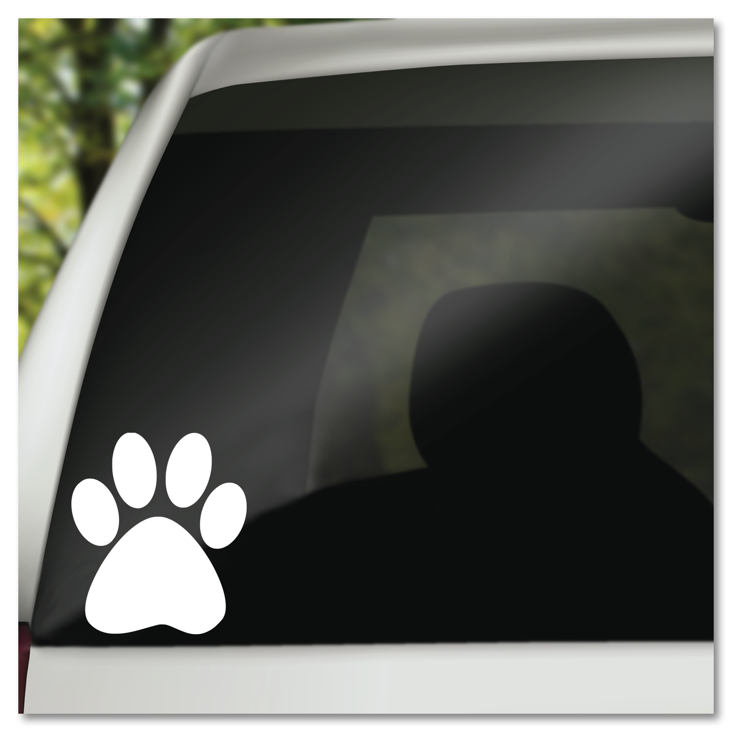 Customizable Puppy Paw Print Vinyl Decal Sticker