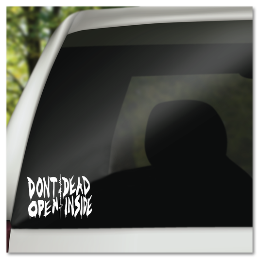 The Walking Dead Don't Open Dead Inside Vinyl Decal Sticker