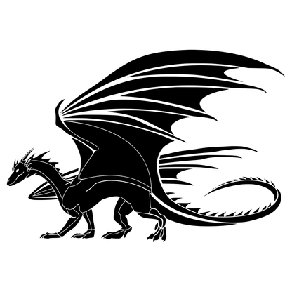 Middeleeuse Dragon Vinyl Decal Sticker