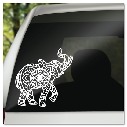 Olifant Mandala Vinyl Decal Plakker