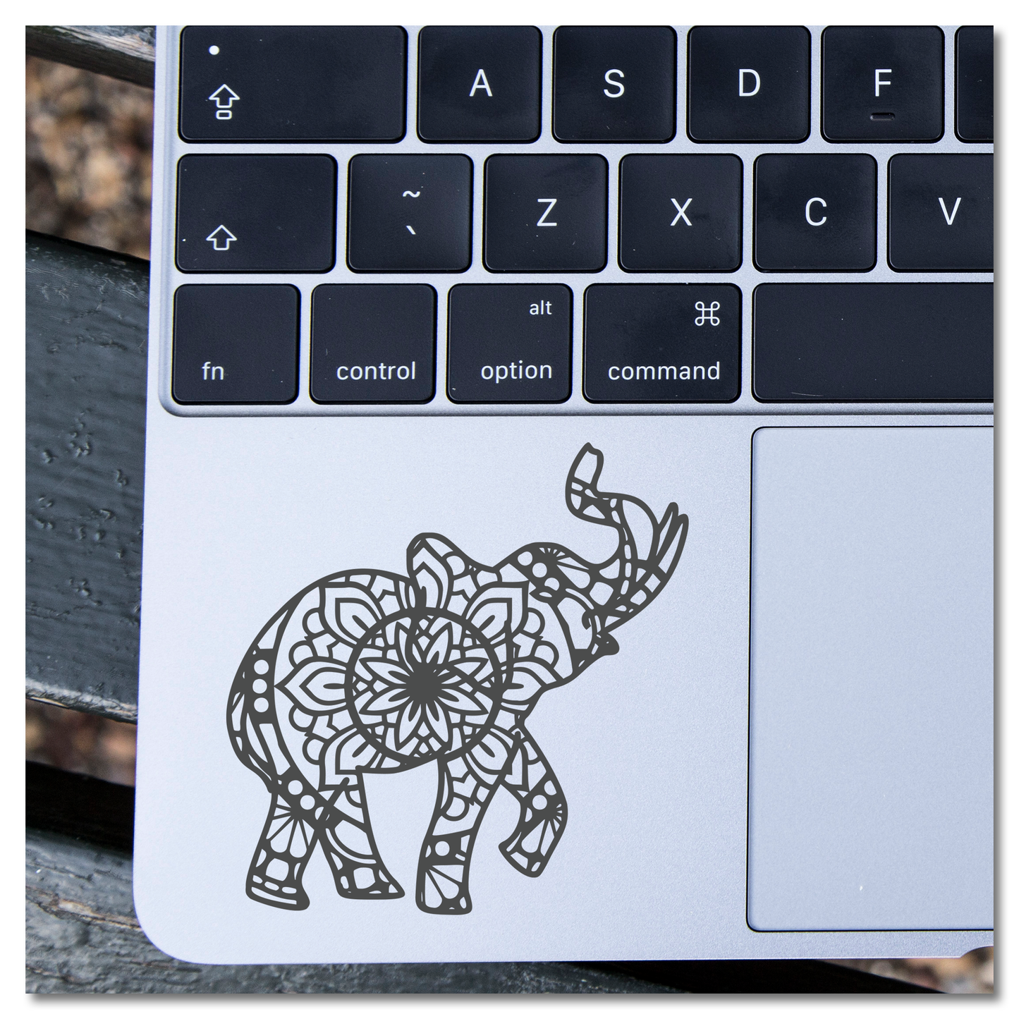 Olifant Mandala Vinyl Decal Plakker