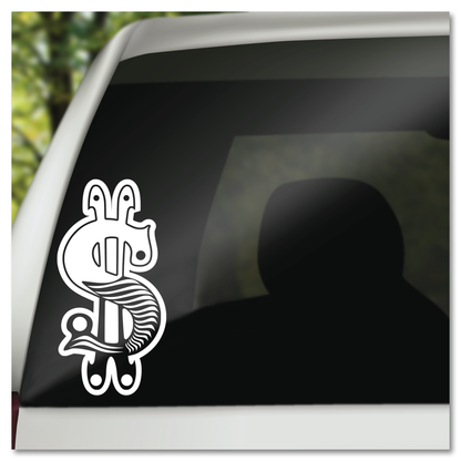 Fancy Dollar Sign Vinyl Decal Sticker