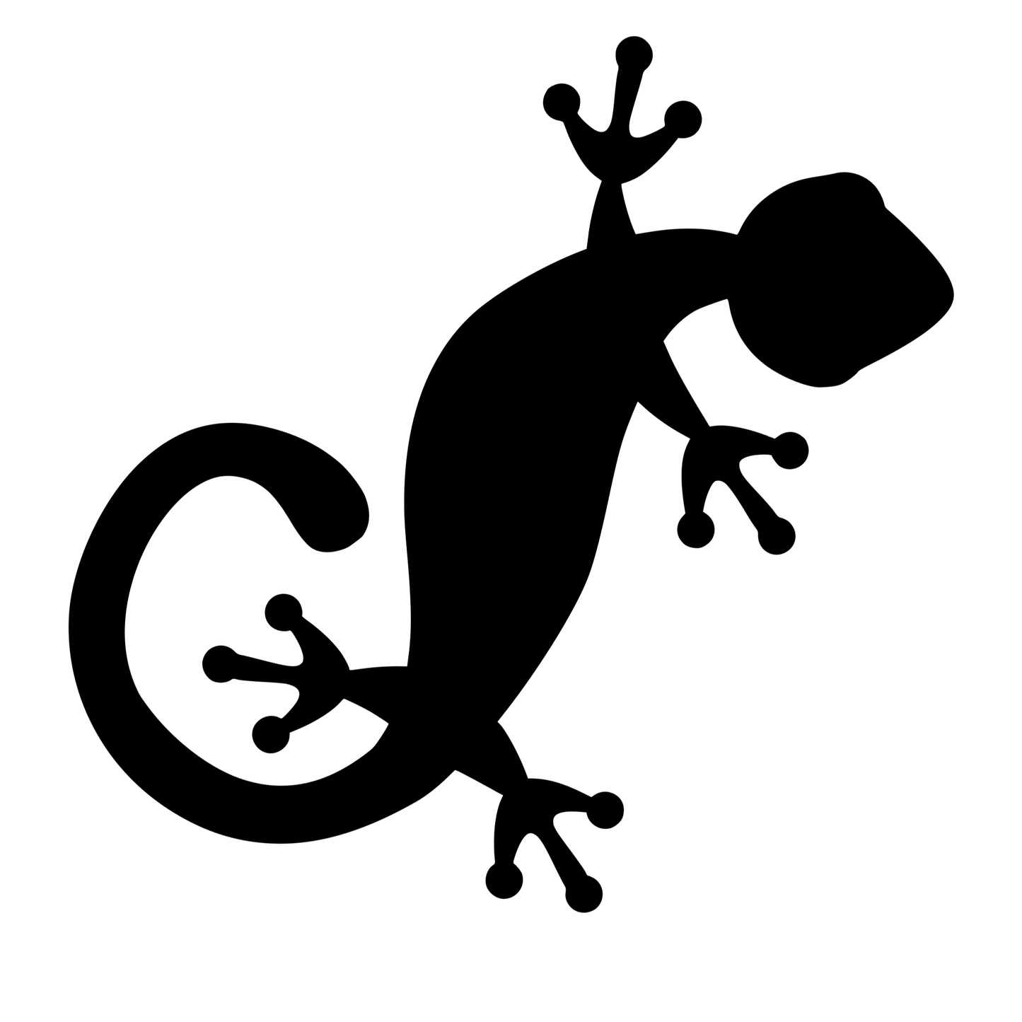 Gecko Lizard Vinyl Decal Sticker