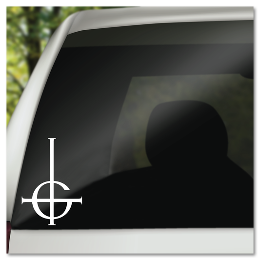 Ghost The Band Cross Vinyl Decal Sticker