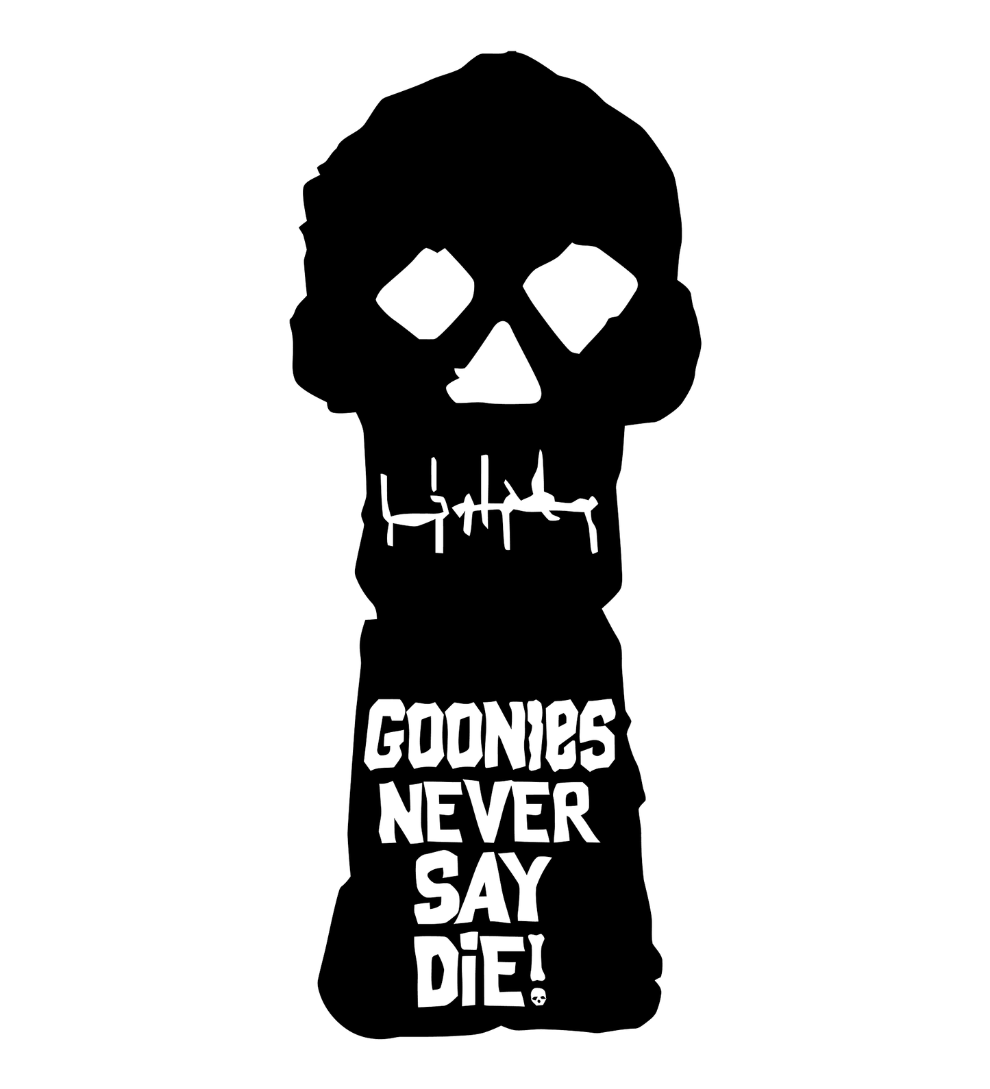 The Goonies Never Say Die Copper Bones Vinyl Decal Sticker