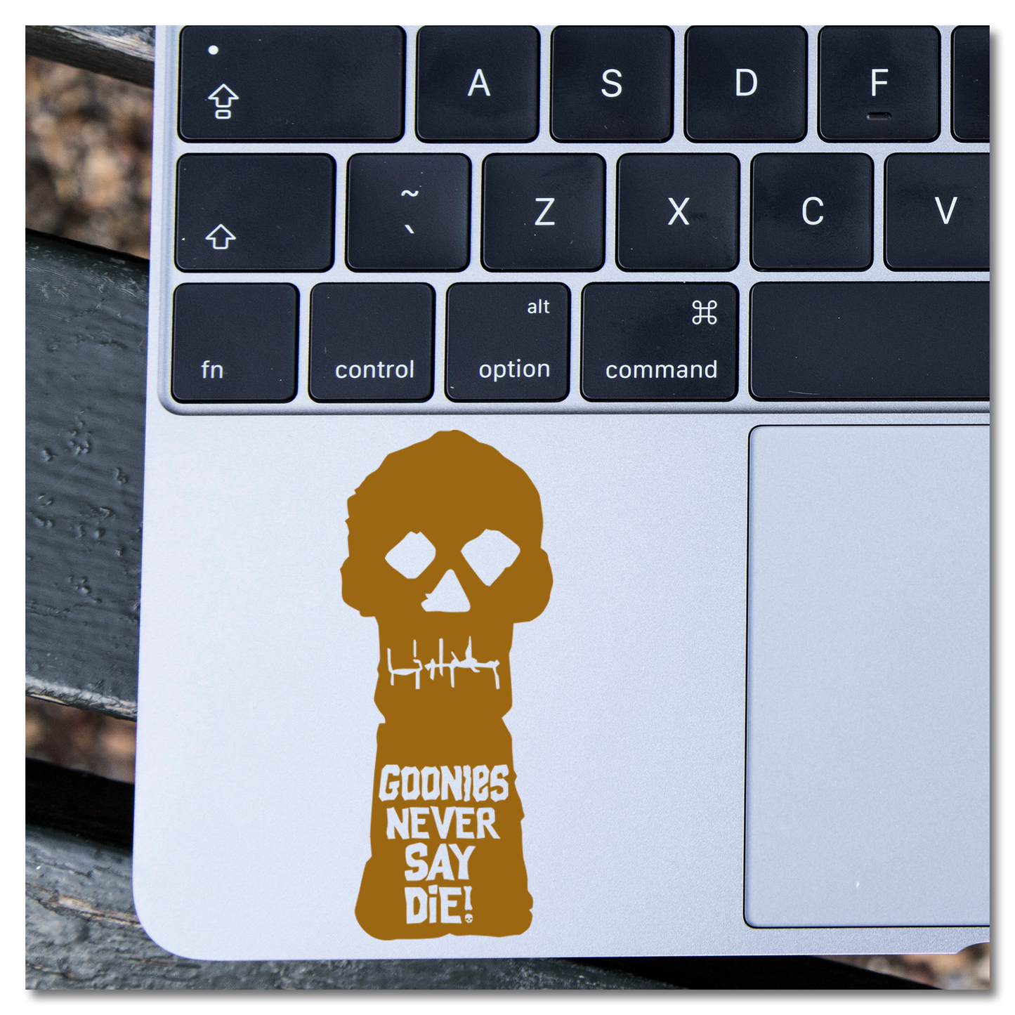 The Goonies Never Say Die Copper Bones Vinyl Decal Sticker