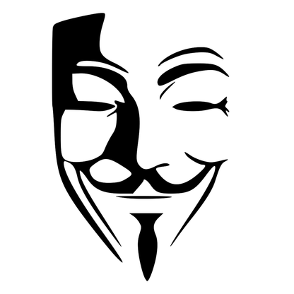 Guy Fawks V Vir Vendetta Vinyl Decal Sticker