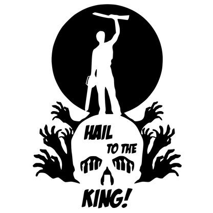 Gegroet aan die koning Ash Army of Darkness Vinyl Decal Sticker