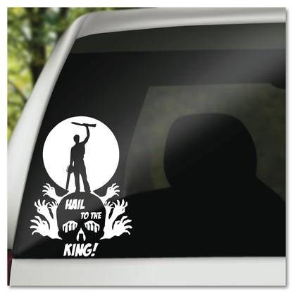 Gegroet aan die koning Ash Army of Darkness Vinyl Decal Sticker