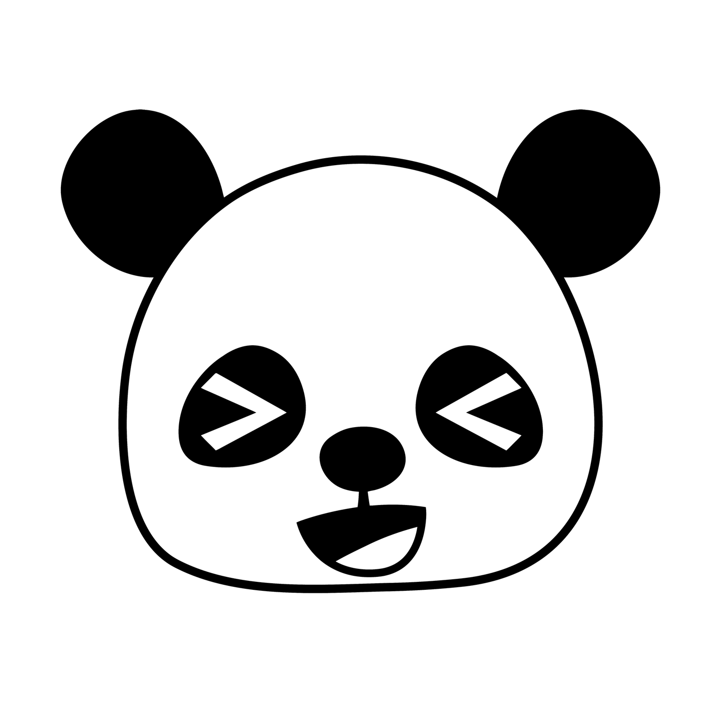Kawaii Panda Vinyl Decal Sticker
