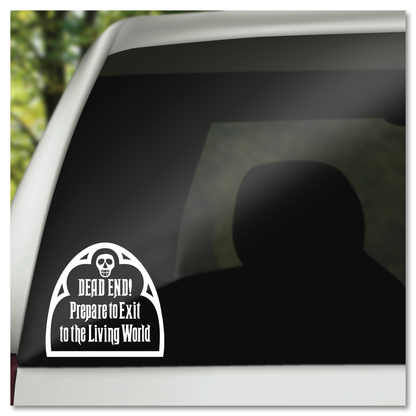 Spookhuis doodloopstraat Vinyl Decal Plakker