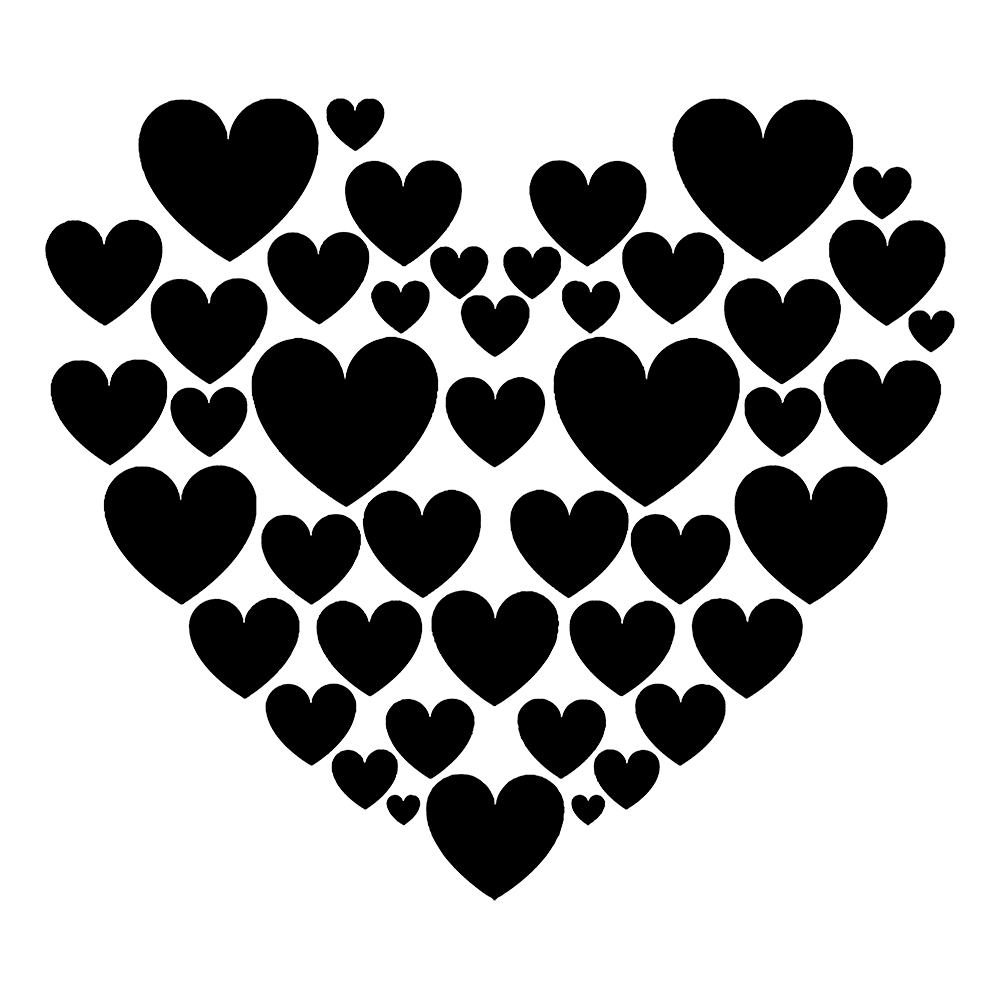 Heart of Hearts Vinyl Decal Sticker