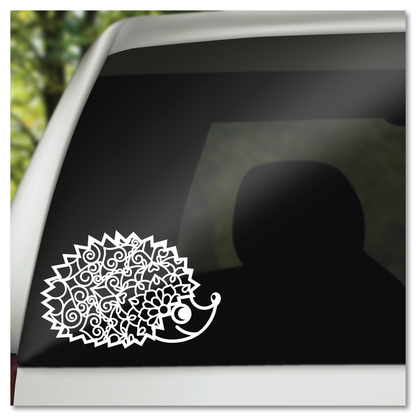 Hedgehog Mandala Vinyl Decal Sticker