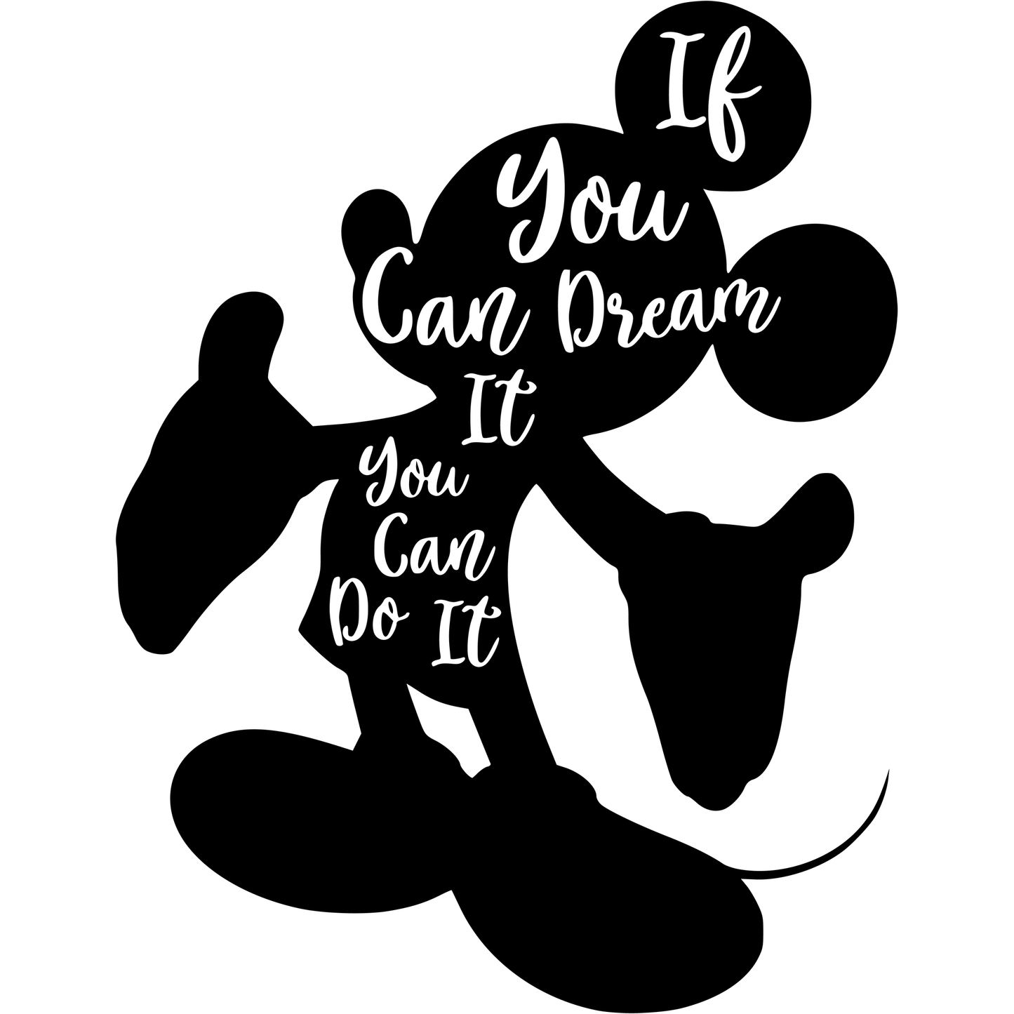Disney Mickey Mouse If You Can Dream It Vinyl Decal Sticker