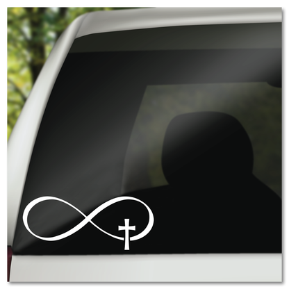 Christianity Infinity Cross Vinyl Decal Sticker