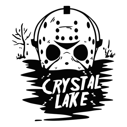 Jason Mask Crystal Lake Vrydag Die 13de Vinyl Decal Sticker