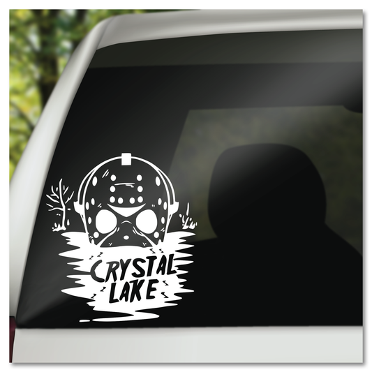 Jason Mask Crystal Lake Friday The 13th Vinyl Decal Sticker