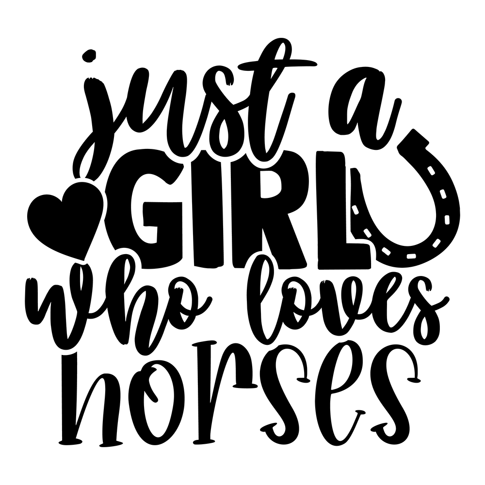 Just A Girl Who Loves Horses Vinyl Decal Sticker