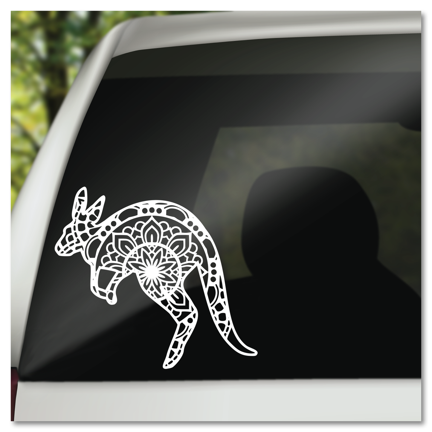 Kangaroo Mandala Vinyl Decal Sticker