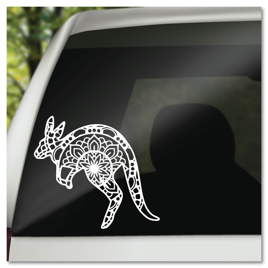 Kangaroo Mandala Vinyl Decal Sticker